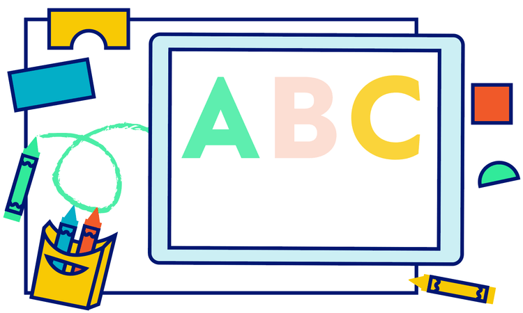 Crayons and activities for kids